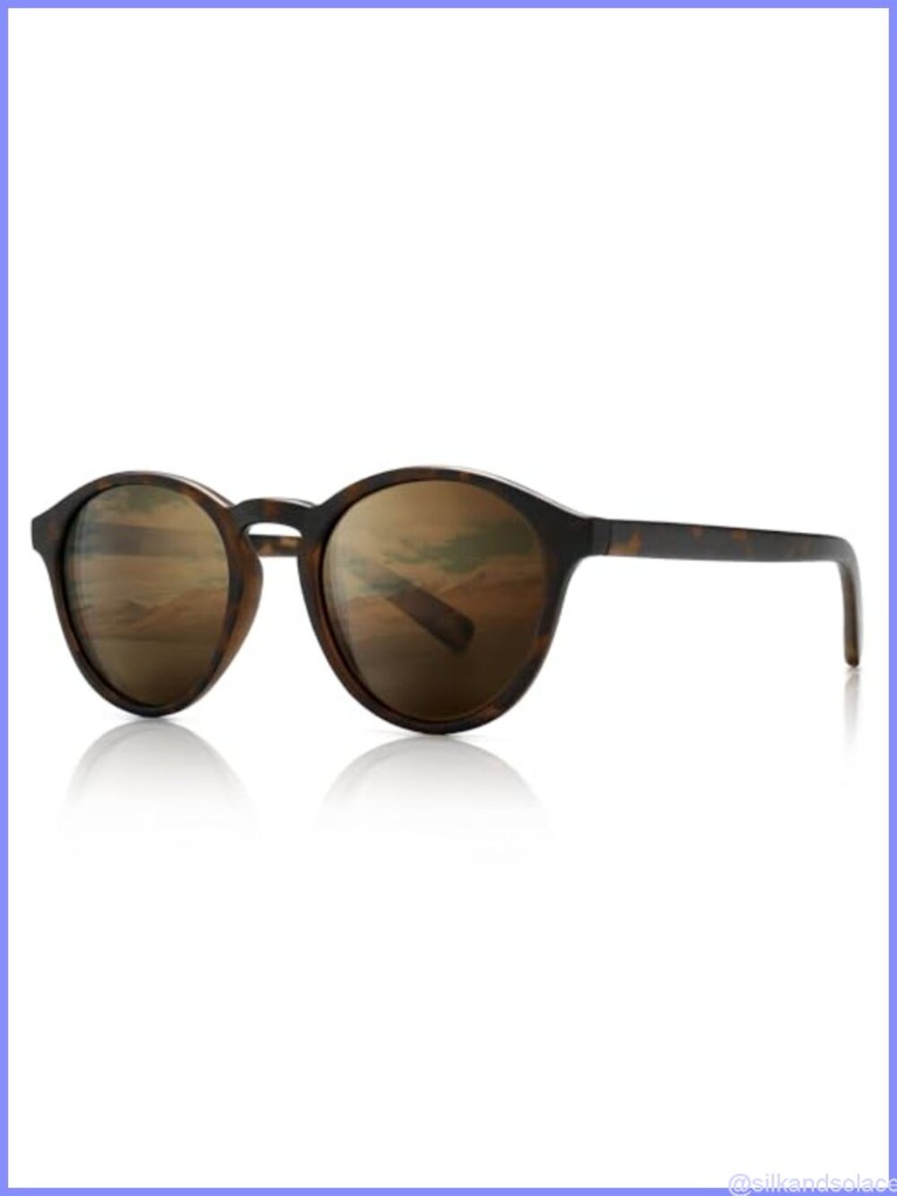 Round Polarized Sunglasses UV400 Retro Unisex TR90 Frame Driving